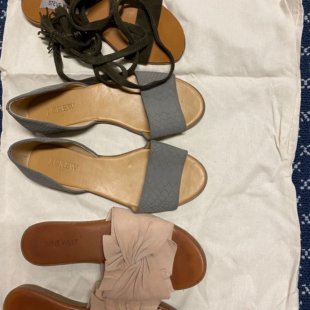 3 Pairs of Sandals Bundle